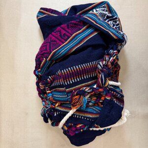 Blue Purple And Orange Hammock From South America